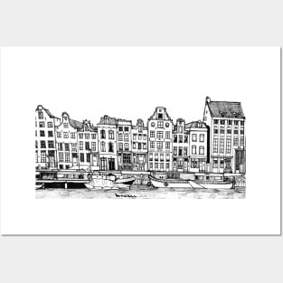 Amsterdam City Netherlands Travel Art Posters and Art